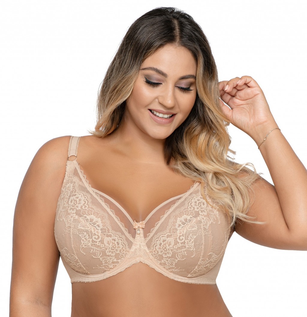 Biustonosz Ava 1824 miękki z fiszbinami beżowy - obrazek 2