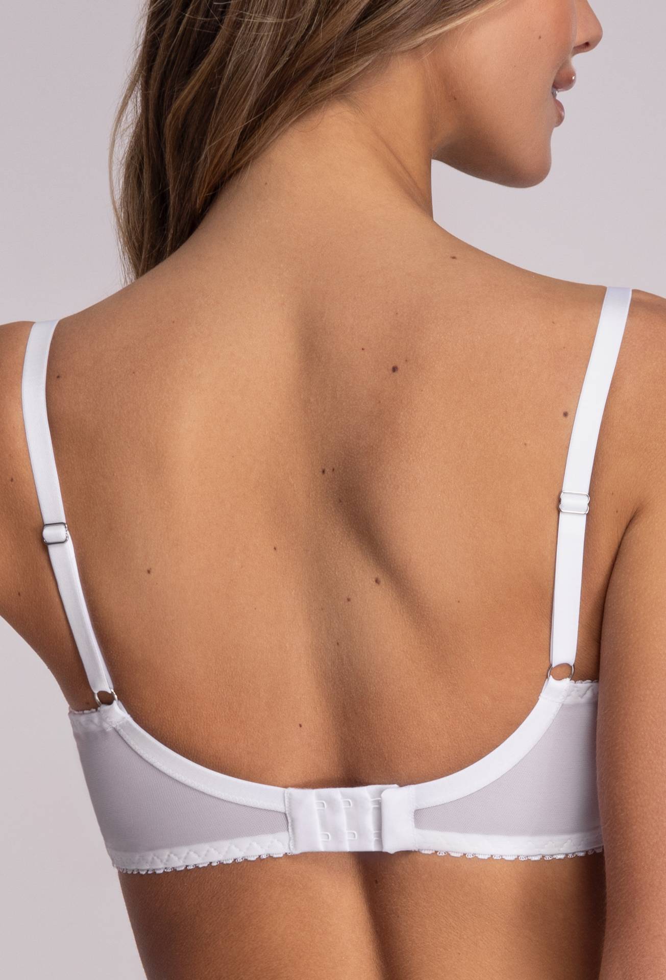 Biustonosz miękki z fiszbinami Ava 1824 biały - obrazek 5